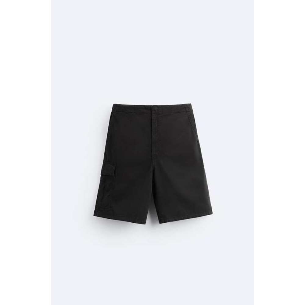 COTTON CARGO SHORTS - Picture 3 of 4
